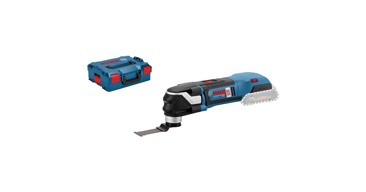 Bosch Akku-Multi-Cutter GOP 18V-28 solo Professional, Multifunktions-Werkzeug(blau/schwarz, ohne Akku und Ladegerät)