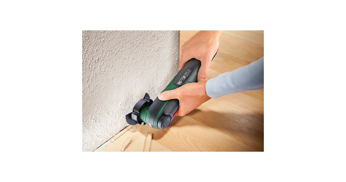 Bosch Akku-Multifunktions-Werkzeug UniversalMulti 12, 12Volt(grün/schwarz, Li-Ion-Akku 2,0Ah, im Koffer)