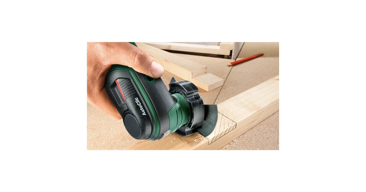 Bosch Akku-Multifunktions-Werkzeug UniversalMulti 12, 12Volt(grün/schwarz, Li-Ion-Akku 2,0Ah, im Koffer)