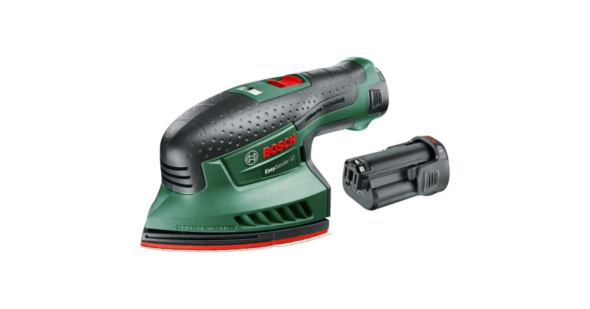 Bosch Akku-Multischleifer EasySander 12, 12Volt(grün/schwarz, 2x Li-Ion Akku 2,0Ah) Bosch Akku-Multischleifer EasySander 12, 12Volt(grün/schwarz, 2x Li-Ion Akku 2,0Ah)