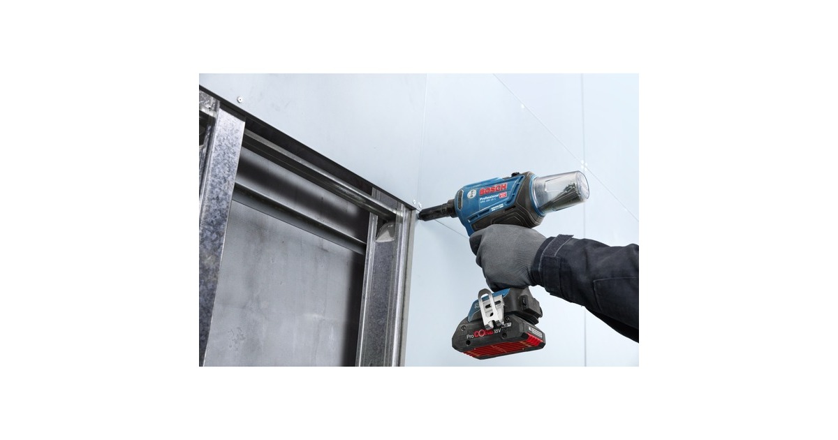 Bosch Akku-Nietpistole GRG 18V-16 C Professional solo, 18Volt(blau/schwarz, ohne Akku und Ladegerät, in L-BOXX)