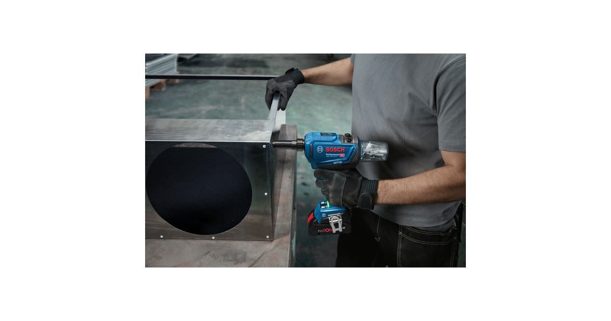 Bosch Akku-Nietpistole GRG 18V-16 C Professional solo, 18Volt(blau/schwarz, ohne Akku und Ladegerät, in L-BOXX)