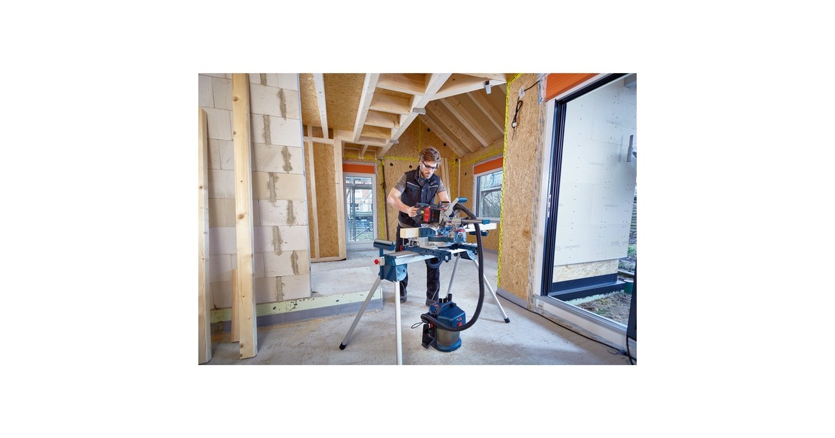 Bosch Akku-Paneelsäge BITURBO GCM 18V-216 Professional, 18Volt, Kapp-und Gehrungssäge(blau, 2x Akku ProCORE18V 8,0Ah)