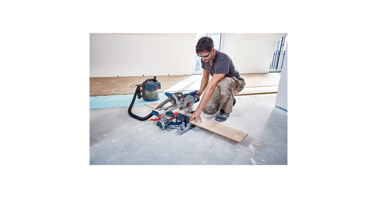 Bosch Akku-Paneelsäge BITURBO GCM 18V-216 Professional, 18Volt, Kapp-und Gehrungssäge(blau, 2x Akku ProCORE18V 8,0Ah)