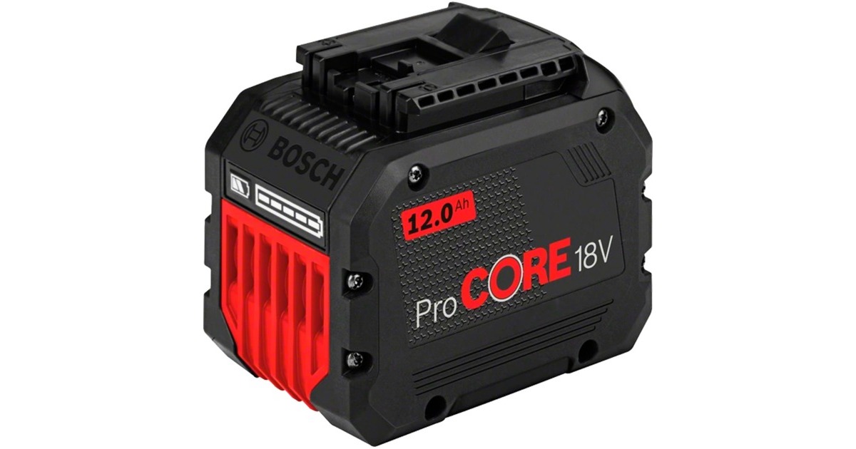 Bosch Akku ProCORE 18V 12.0Ah Professional(schwarz/rot, AMPShare Alliance)