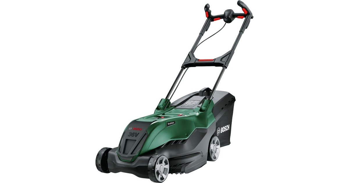 Bosch Akku-Rasenmäher AdvancedRotak 36V-40-650, 36Volt(grün/schwarz, 2x Li-Ionen Akku 4,0Ah, POWER FOR ALL)