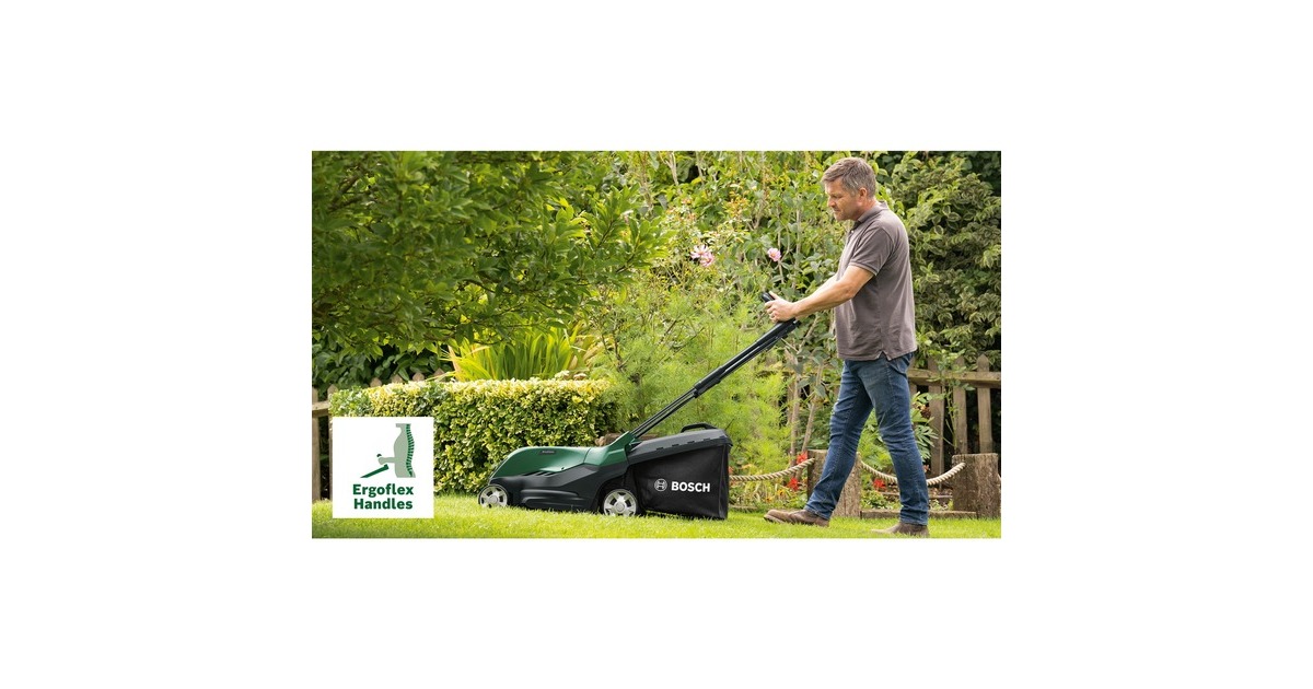 Bosch Akku-Rasenmäher AdvancedRotak 36V-44-750, 36Volt(grün/schwarz, Li-Ionen Akku 4,0Ah, POWER FOR ALL)