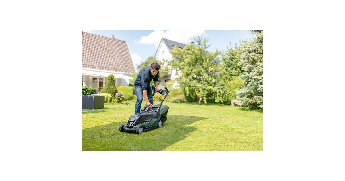 Bosch Akku-Rasenmäher AdvancedRotak 36-660, 36Volt(grün/schwarz, 2x Li-Ionen Akku 2,0Ah, POWER FOR ALL)