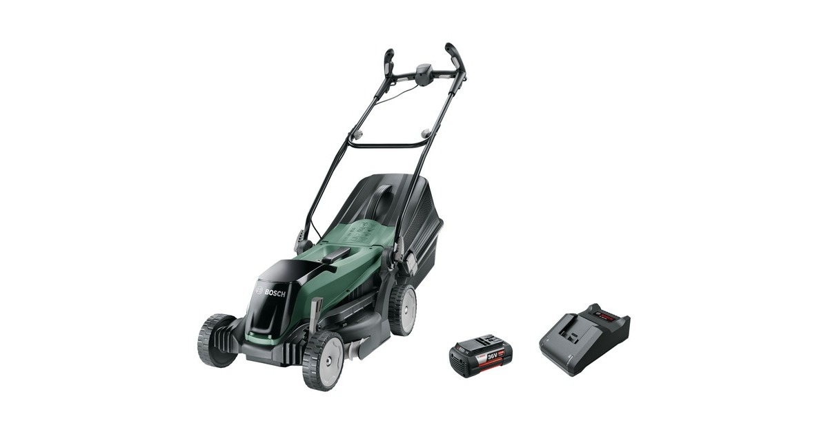 Bosch Akku-Rasenmäher EasyRotak 36-550(grün/schwarz, Li-Ionen Akku 4,0Ah, POWER FOR ALL)