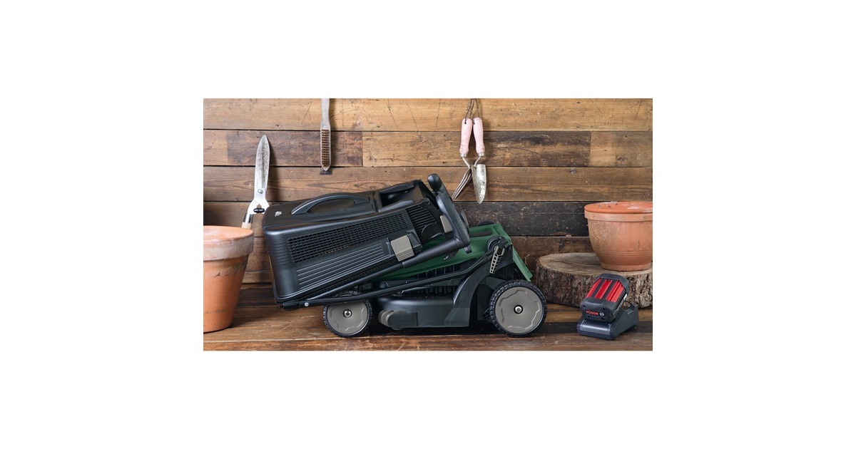 Bosch Akku-Rasenmäher EasyRotak 36-550(grün/schwarz, Li-Ionen Akku 4,0Ah, POWER FOR ALL)