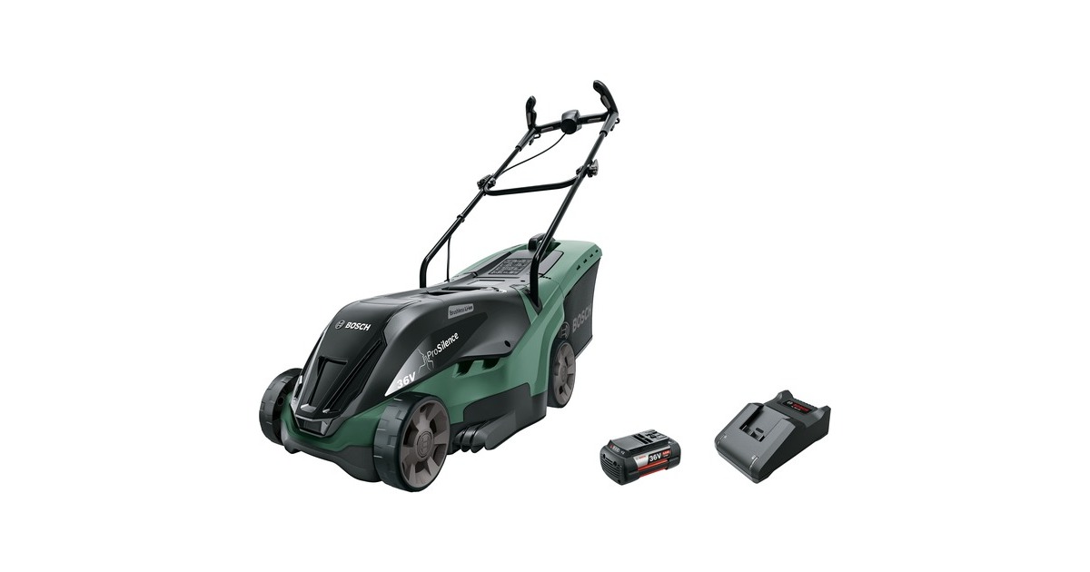 Bosch Akku-Rasenmäher UniversalRotak 36-550 Solo, 36Volt(grün/schwarz, ohne Akku und Ladegerät, POWER FOR ALL)