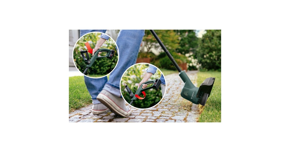 Bosch Akku-Rasentrimmer EasyGrassCut 18-260, 18Volt(grün/schwarz, 2x Li-Ionen Akku 2,0Ah, POWER FOR ALL ALLIANCE)