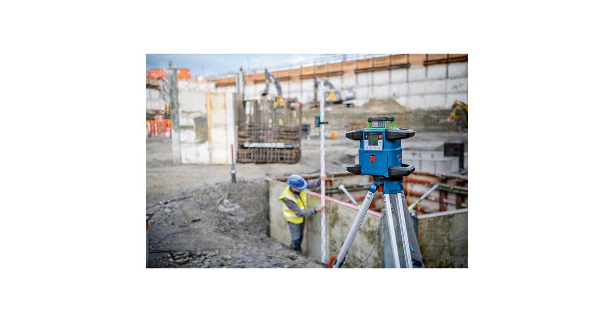 Bosch Akku-Rotationslaser GRL 650 CVHG Professional, 18Volt(blau, ohne Akku und Ladegerät, grüne Laserlinie, in L-BOXX)