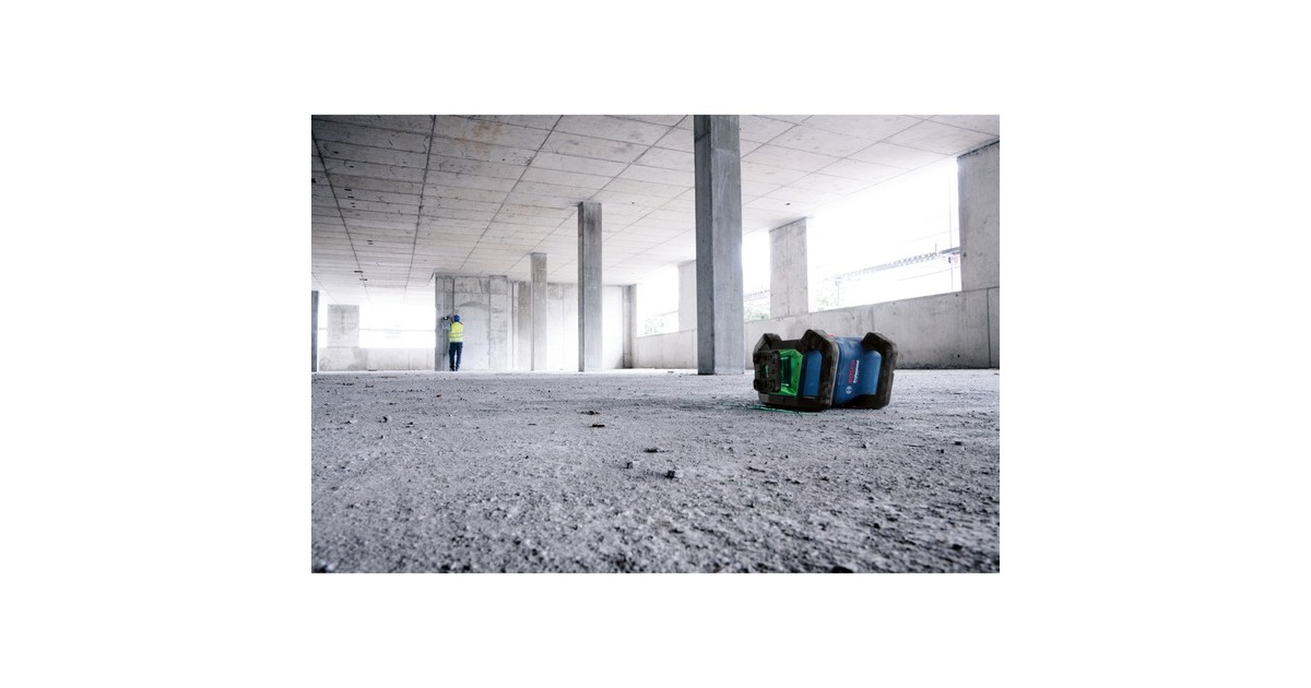 Bosch Akku-Rotationslaser GRL 650 CVHG Professional, 18Volt, mit Baustativ(blau, Akku ProCORE18V 4,0Ah, Koffer, grüne Laserlinie)