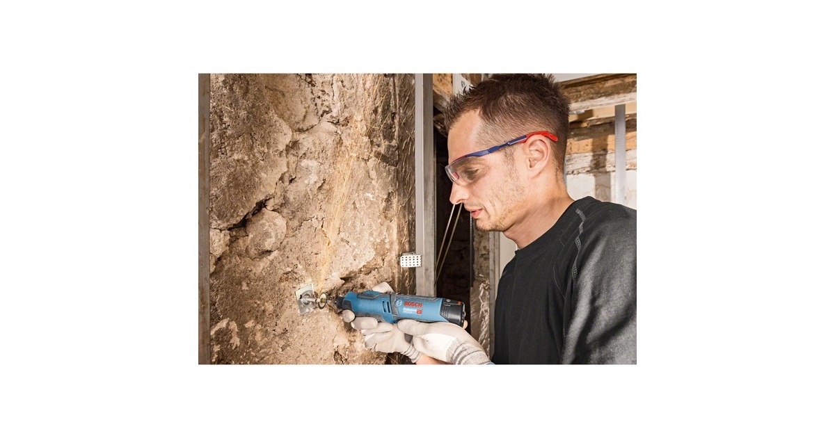 Bosch Akku-Rotationswerkzeug GRO 12V-35 Professional, Multifunktions-Werkzeug(blau/schwarz, 2x Li-Ionen-Akku 2,0 Ah, L-BOXX)