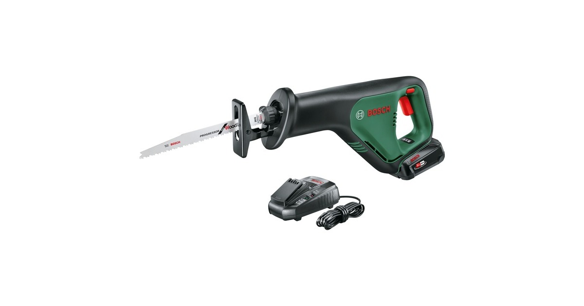 Bosch Akku-Säbelsäge AdvancedRecip 18(grün/schwarz, Li-Ionen Akku 2,5Ah, POWER FOR ALL ALLIANCE)