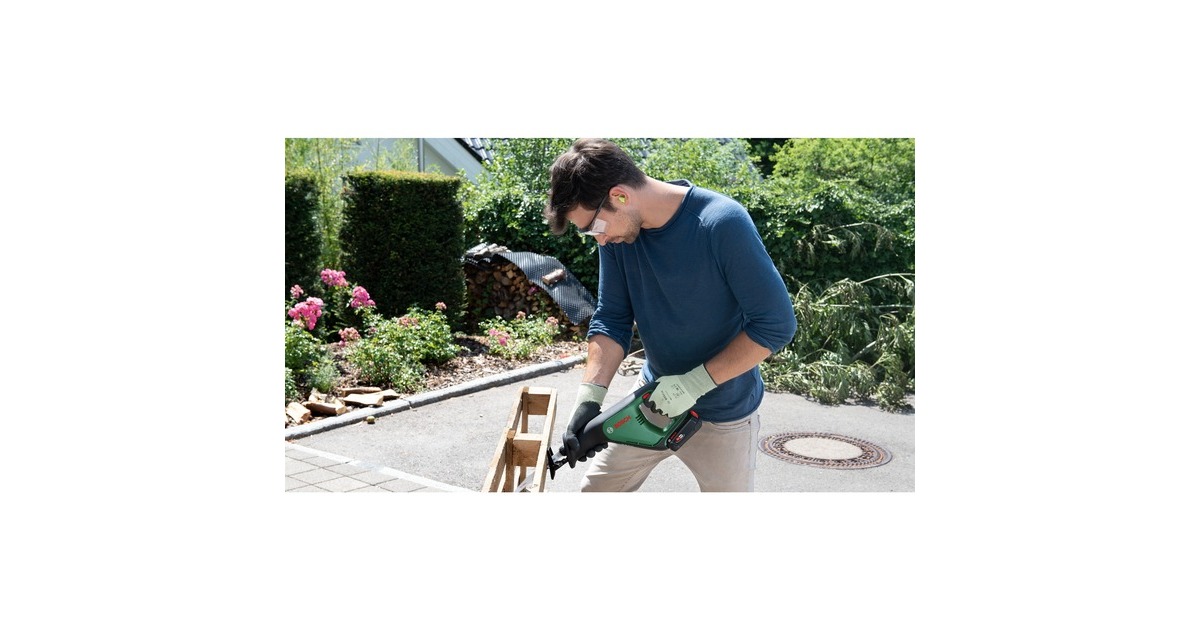 Bosch Akku-Säbelsäge AdvancedRecip 18(grün/schwarz, Li-Ionen Akku 2,5Ah, POWER FOR ALL ALLIANCE)