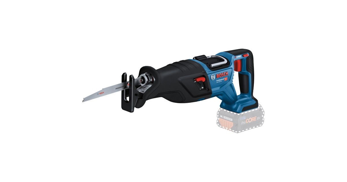 Bosch Akku-Säbelsäge BITURBO GSA 18V-28 Professional(blau/schwarz, 2x Akku ProCORE18V 5,5Ah, in L-BOXX)