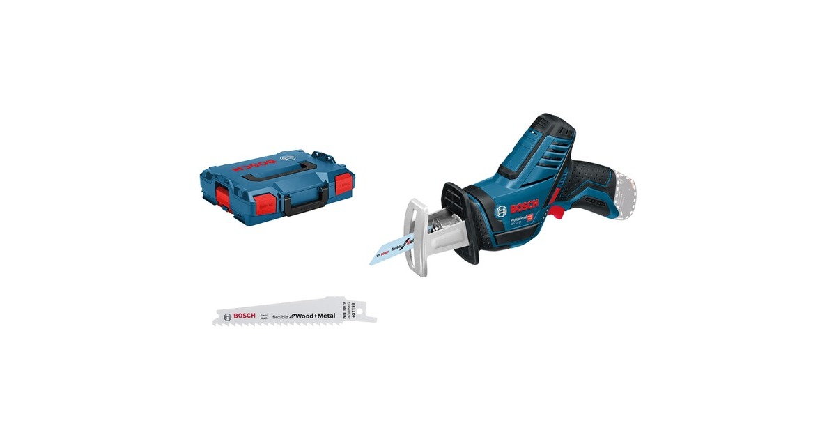 Bosch Akku-Säbelsäge GSA 12 V-14 Professional, 12Volt(blau/schwarz, ohne Akku und Ladegerät, in L-BOXX)