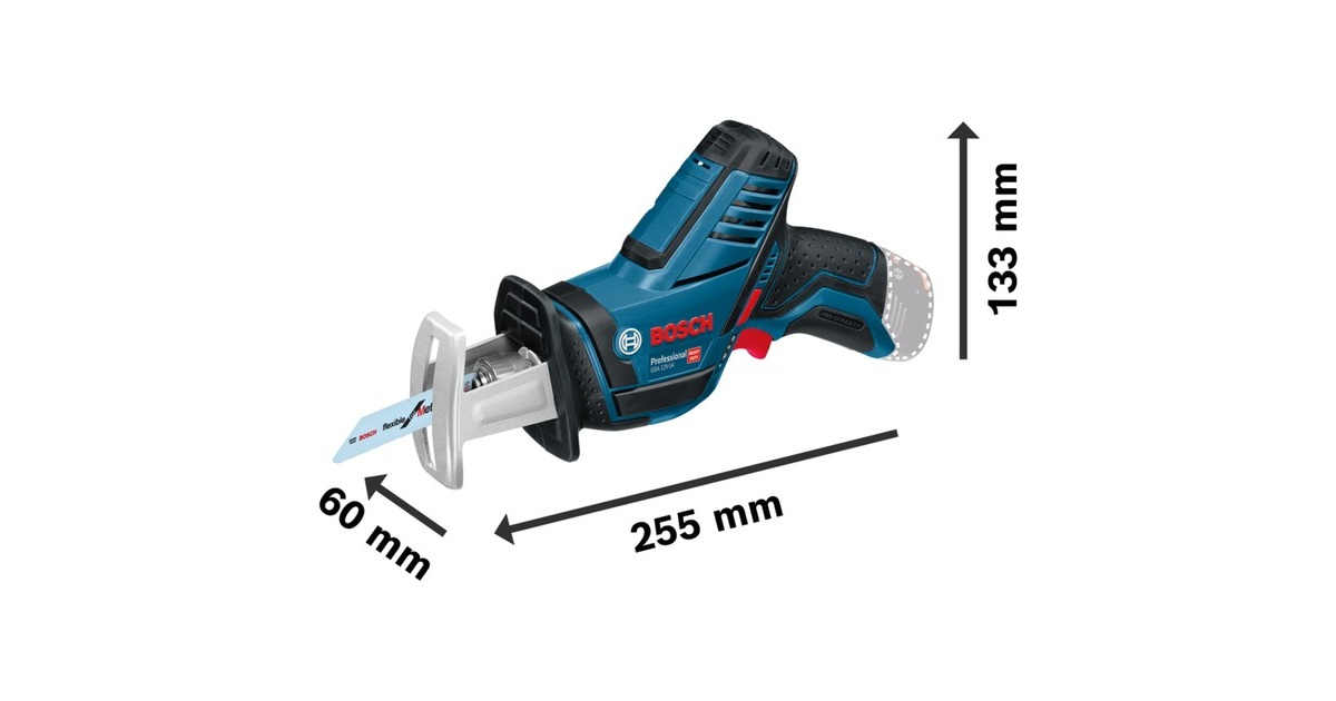 Bosch Akku-Säbelsäge GSA 12 V-14 Professional, 12Volt(blau/schwarz, ohne Akku und Ladegerät, in L-BOXX)
