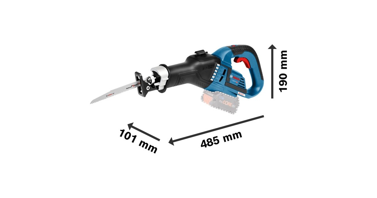 Bosch Akku-Säbelsäge GSA 18V-32 Professional solo, 18Volt(blau/schwarz, ohne Akku und Ladegerät, im Koffer)