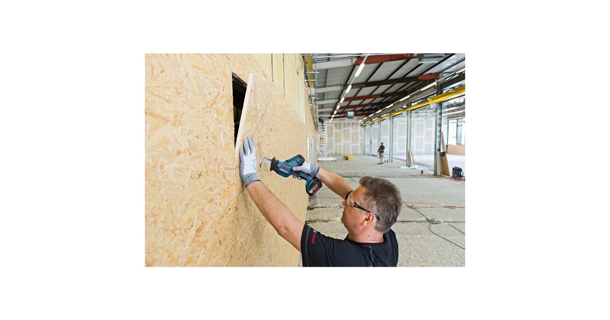 Bosch Akku-Säbelsäge GSA 18V-LI C Professional, 18Volt(blau/schwarz, 2x Li-Ionen Akku 5,0Ah, in L-BOXX)