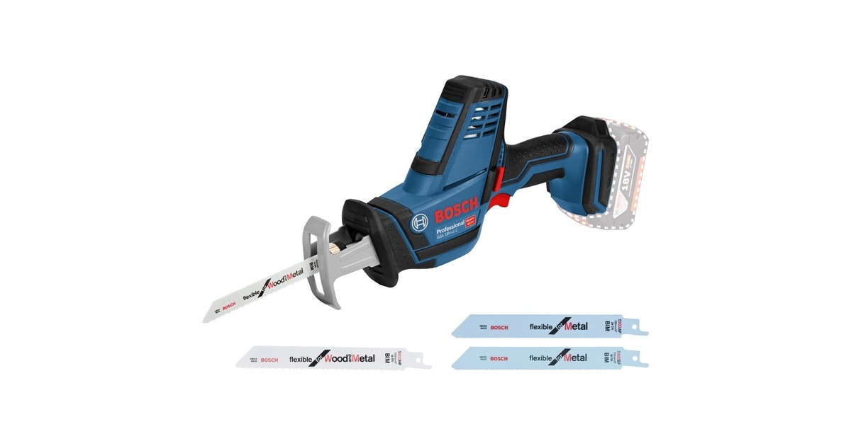 Bosch Akku-Säbelsäge GSA 18V-LI C Professional solo, 18Volt(blau/schwarz, ohne Akku und Ladegerät)