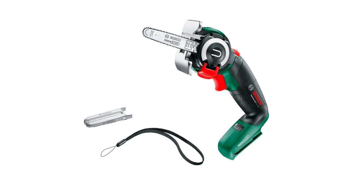 Bosch Akku-Säge NanoBlade AdvancedCut 18 solo, 18Volt, Kettensäge(grün/schwarz, ohne Akku und Ladegerät, POWER FOR ALL ALLIANCE)