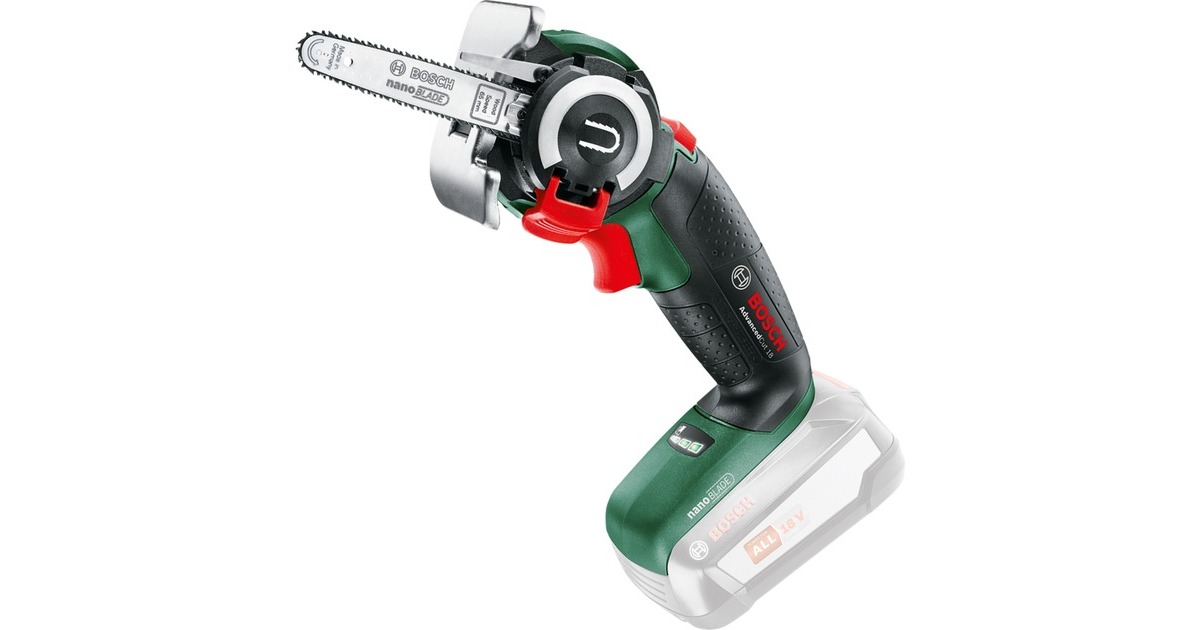 Bosch Akku-Säge NanoBlade AdvancedCut 18 solo, 18Volt, Kettensäge(grün/schwarz, ohne Akku und Ladegerät, POWER FOR ALL ALLIANCE)