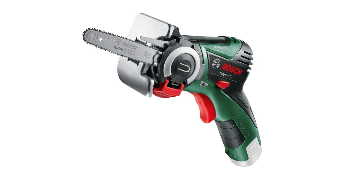 Bosch Akku-Säge NanoBlade EasyCut 12, 12Volt, Kettensäge(grün/schwarz, Li-Ion-Akku 2,0Ah, im Koffer)