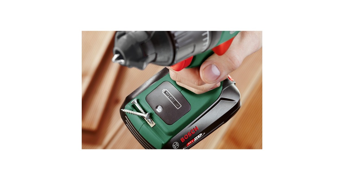 Bosch Akku-Schlagbohrschrauber AdvancedImpact 18, mit Aufsätzen(grün/schwarz, Li-Ionen Akku 2,5Ah, Koffer, POWER FOR ALL ALLIANCE)