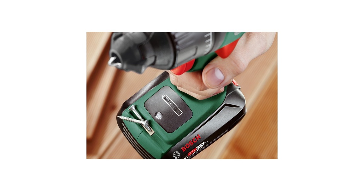 Bosch Akku-Schlagbohrschrauber AdvancedImpact 18, mit Aufsätzen(grün/schwarz, 2x Li-Ionen Akku 2,5Ah, Koffer, POWER FOR ALL ALLIANCE)