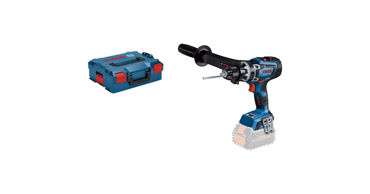 Bosch Akku-Schlagbohrschrauber BITURBO GSB 18V-150 C Professional solo, 18Volt(blau/schwarz, ohne Akku und Ladegerät, L-BOXX)
