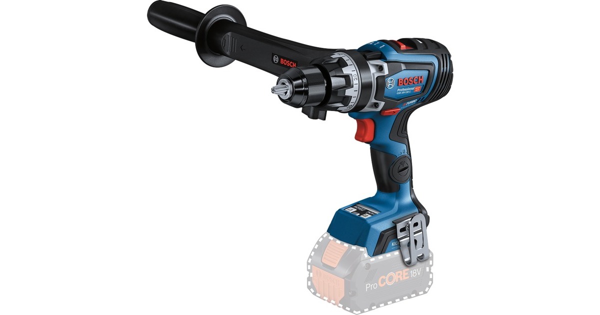 Bosch Akku-Schlagbohrschrauber BITURBO GSB 18V-150 C Professional solo, 18Volt(blau/schwarz, ohne Akku und Ladegerät, L-BOXX)