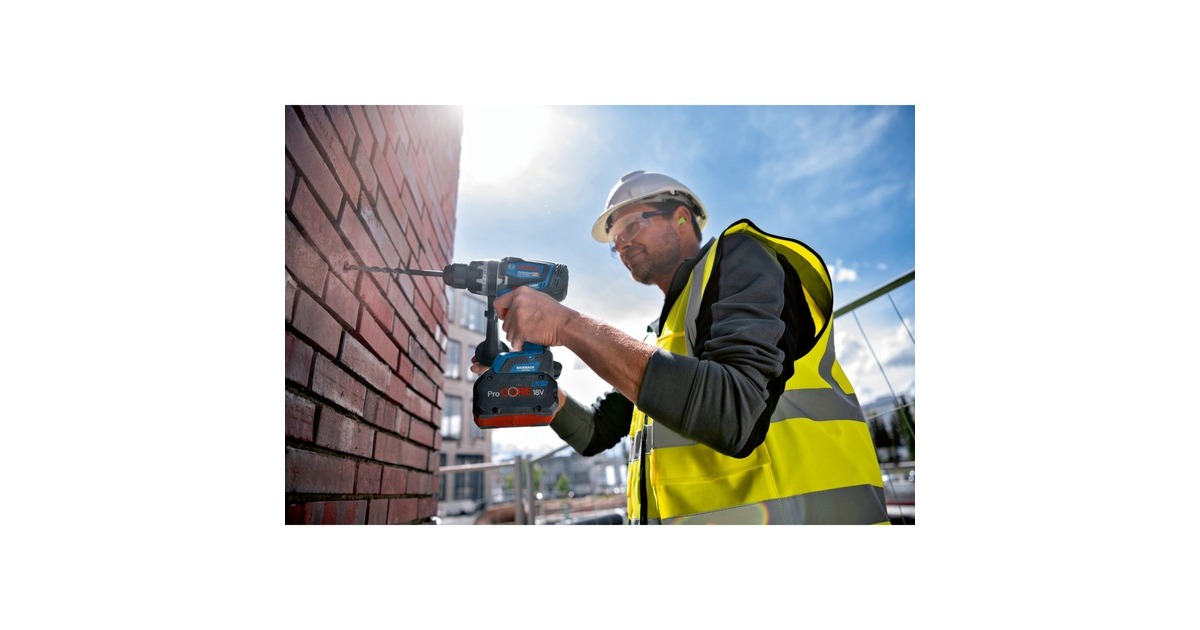 Bosch Akku-Schlagbohrschrauber BITURBO GSB 18V-150 C Professional solo, 18Volt(blau/schwarz, ohne Akku und Ladegerät, L-BOXX)