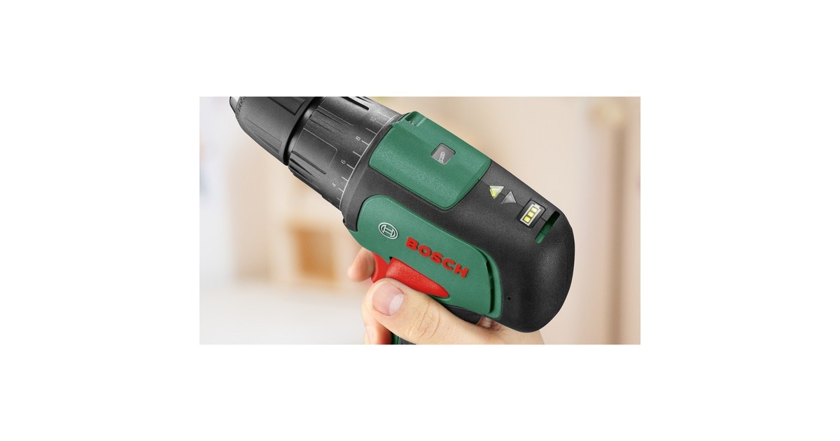 Bosch Akku-Schlagbohrschrauber EasyImpact 12, 12Volt, Schlagbohrmaschine(grün/schwarz, Li-Ionen Akku 2,0Ah)