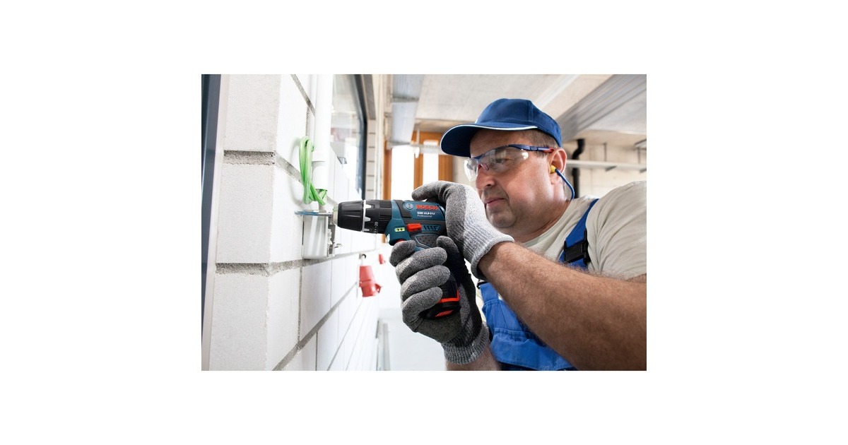 Bosch Akku-Schlagbohrschrauber GSB 12V-15 Professional, 12Volt(blau/schwarz, ohne Akku und Ladegerät, L-BOXX)