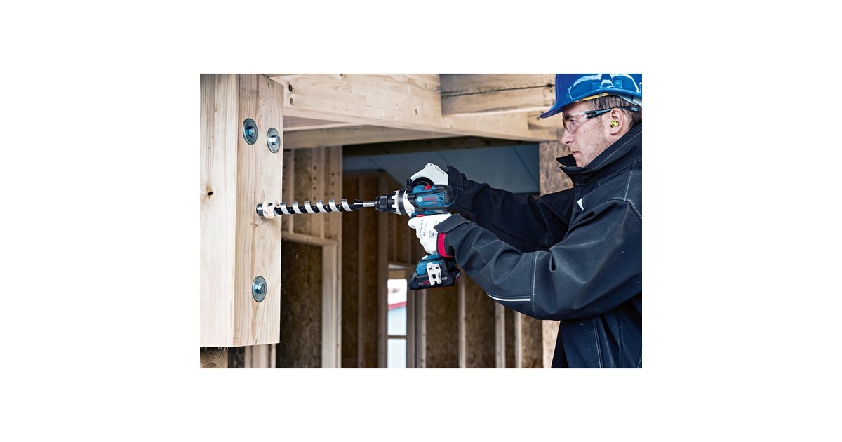 Bosch Akku-Schlagbohrschrauber GSB 18V-110 C Professional solo, 18Volt, Schlagbohrmaschine(blau/schwarz, ohne Akku und Ladegerät, L-BOXX)