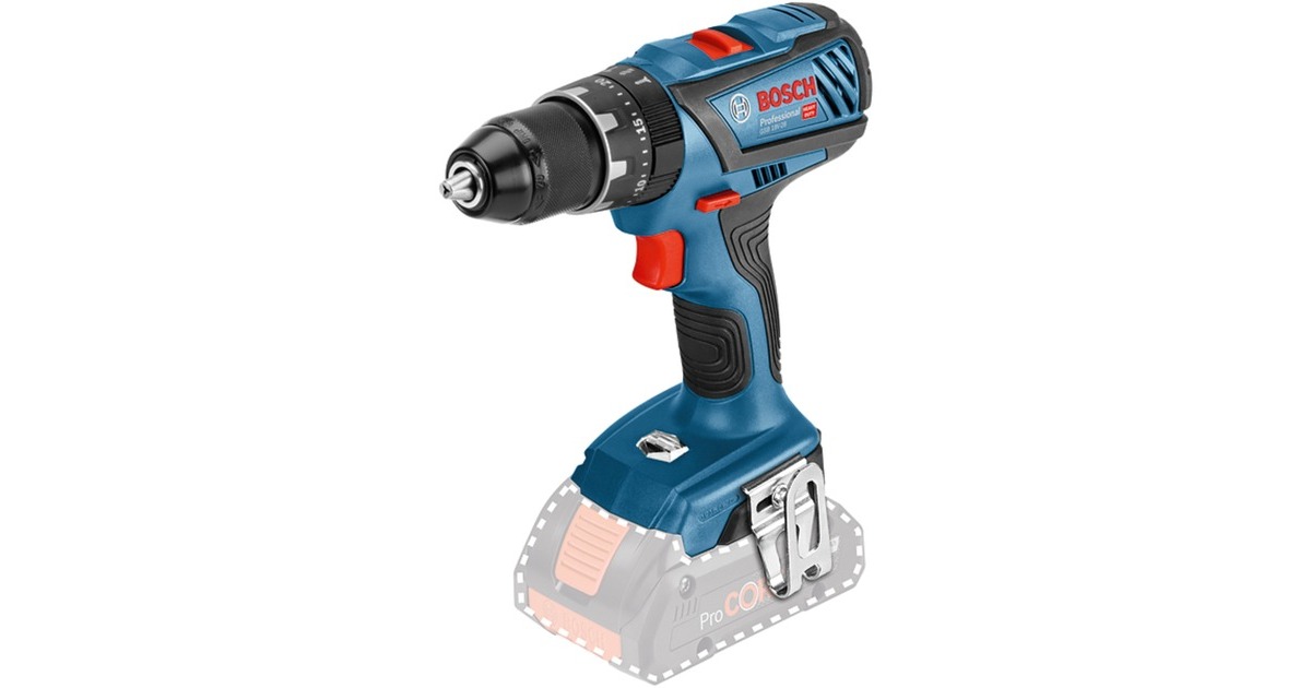 Bosch Akku-Schlagbohrschrauber GSB 18V-28 Professional solo, 18Volt(blau/schwarz, ohne Akku und Ladegerät, in L-BOXX)