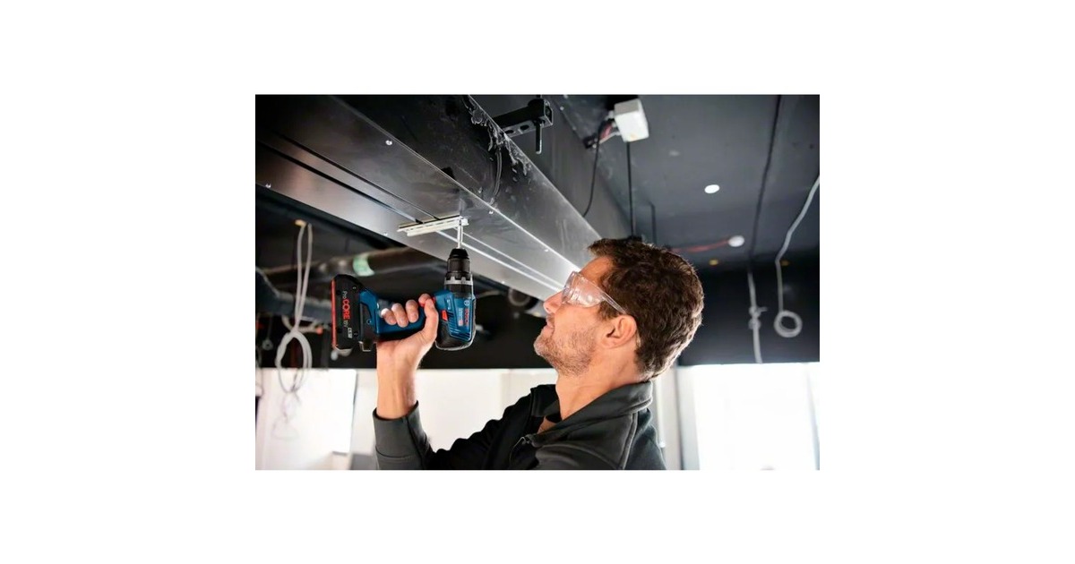 Bosch Akku-Schlagbohrschrauber GSB 18V-55 Professional, 18Volt, Schlagbohrmaschine(blau/schwarz, 2x Li-Ionen Akku 3,0Ah, in L-BOXX)