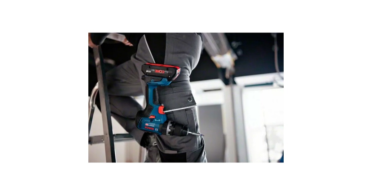 Bosch Akku-Schlagbohrschrauber GSB 18V-55 Professional, 18Volt, Schlagbohrmaschine(blau/schwarz, 2x Li-Ionen Akku 3,0Ah, in L-BOXX)