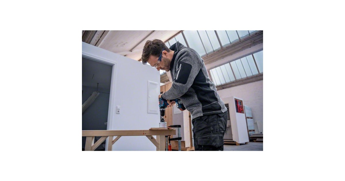 Bosch Akku-Schlagbohrschrauber GSB 18V-90 C Professional, 18Volt(blau/schwarz, 2x Li-Ion Akku ProCORE18V 4,0Ah, in L-BOXX)