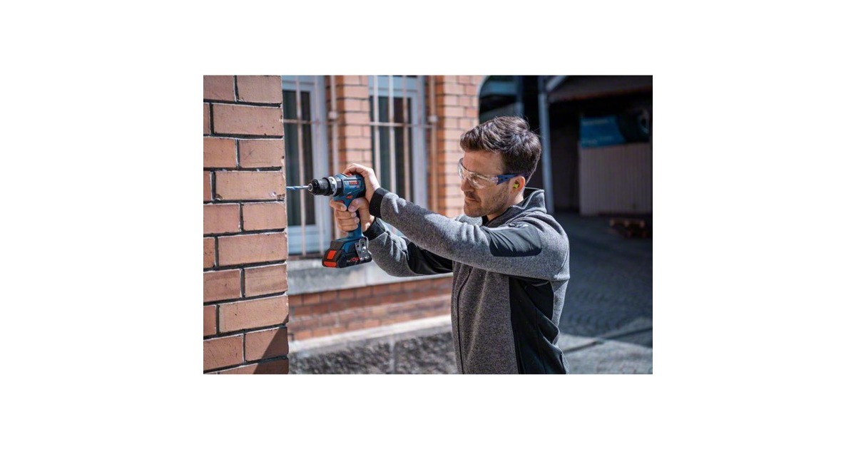 Bosch Akku-Schlagbohrschrauber GSB 18V-90 C Professional solo, 18Volt(blau/schwarz, ohne Akku und Ladegerät)