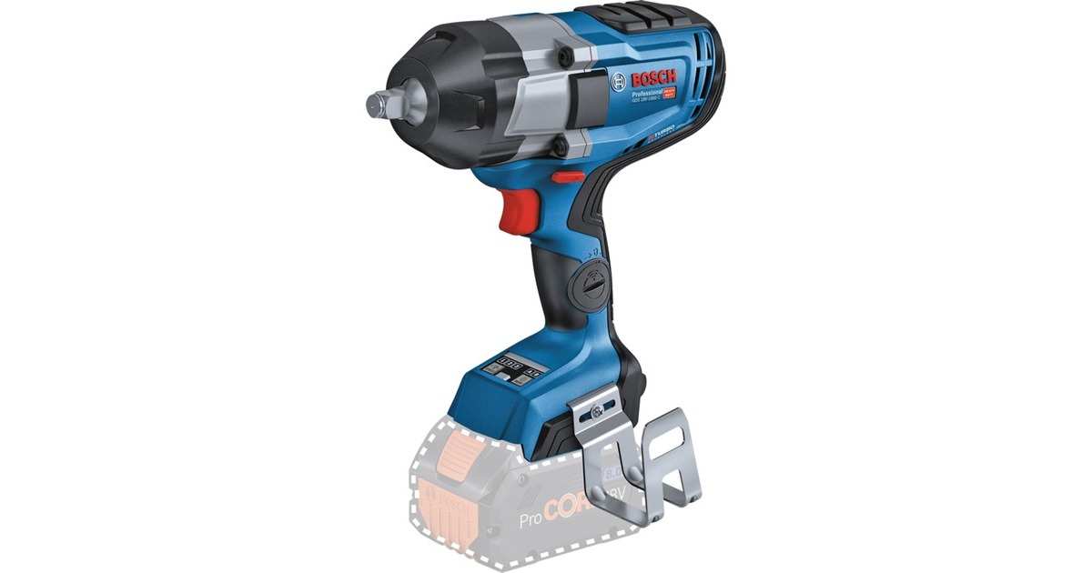 Bosch Akku-Schlagschrauber BITURBO GDS 18V-1000 C Professional solo, 18Volt(blau/schwarz, Bluetooth Modul, ohne Akku und Ladegerät, 1/2
