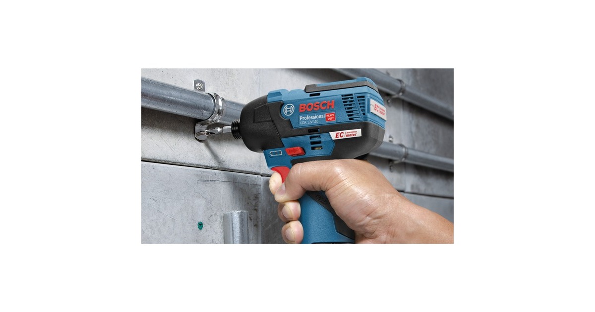 Bosch Akku-Schlagschrauber GDR 12V-110 Professional(blau/schwarz, 2x Li-Ionen Akku 3,0Ah, in L-BOXX)