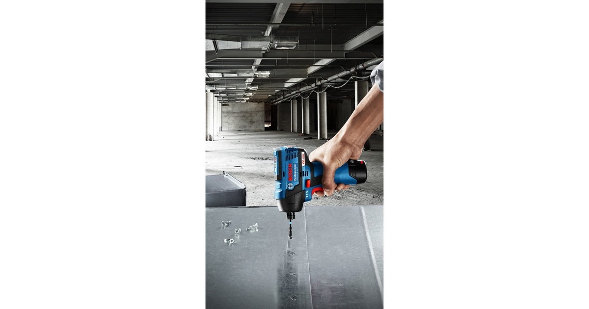 Bosch Akku-Schlagschrauber GDR 12V-110 Professional(blau/schwarz, 2x Li-Ionen Akku 3,0Ah, in L-BOXX)