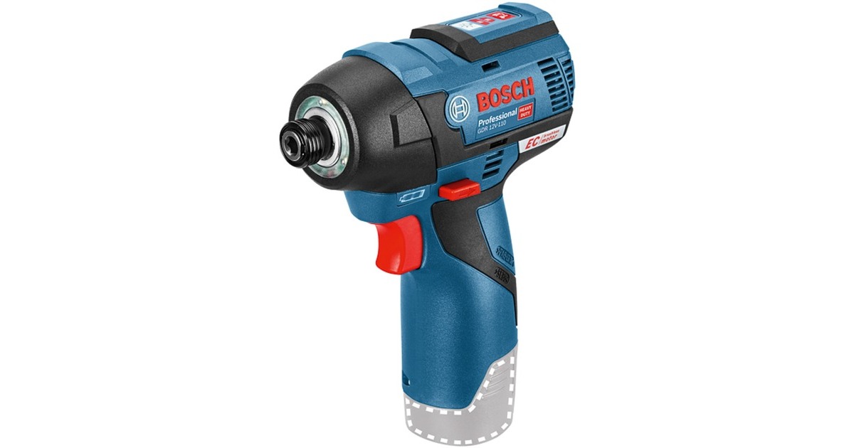 Bosch Akku-Schlagschrauber GDR 12V-110 Professional solo, 12Volt(blau/schwarz, ohne Akku und Ladegerät)