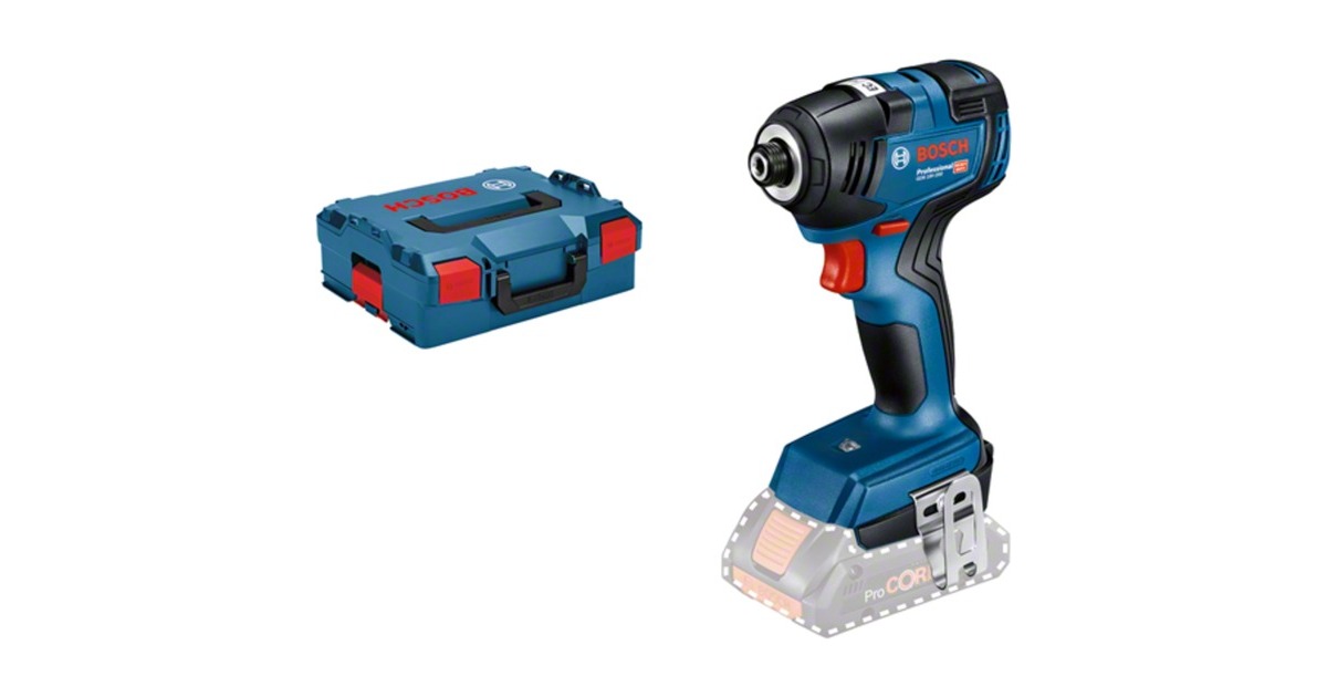 Bosch Akku-Schlagschrauber GDR 18V-200 Professional solo, 18Volt(blau/schwarz, ohne Akku und Ladegerät, L-BOXX)
