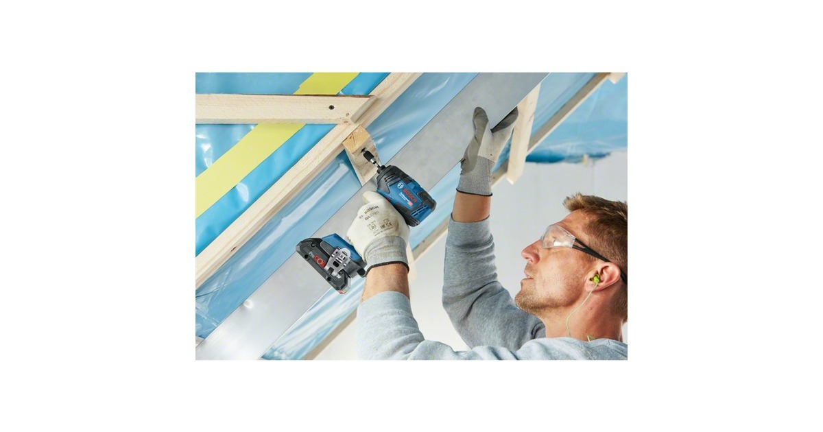 Bosch Akku-Schlagschrauber GDR 18V-200 Professional solo, 18Volt(blau/schwarz, ohne Akku und Ladegerät, L-BOXX)