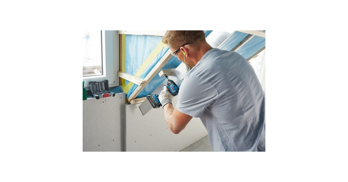 Bosch Akku-Schlagschrauber GDR 18V-210 C Professional solo, 18Volt(blau/schwarz, Bluetooth Modul, ohne Akku und Ladegerät, in L-BOXX)